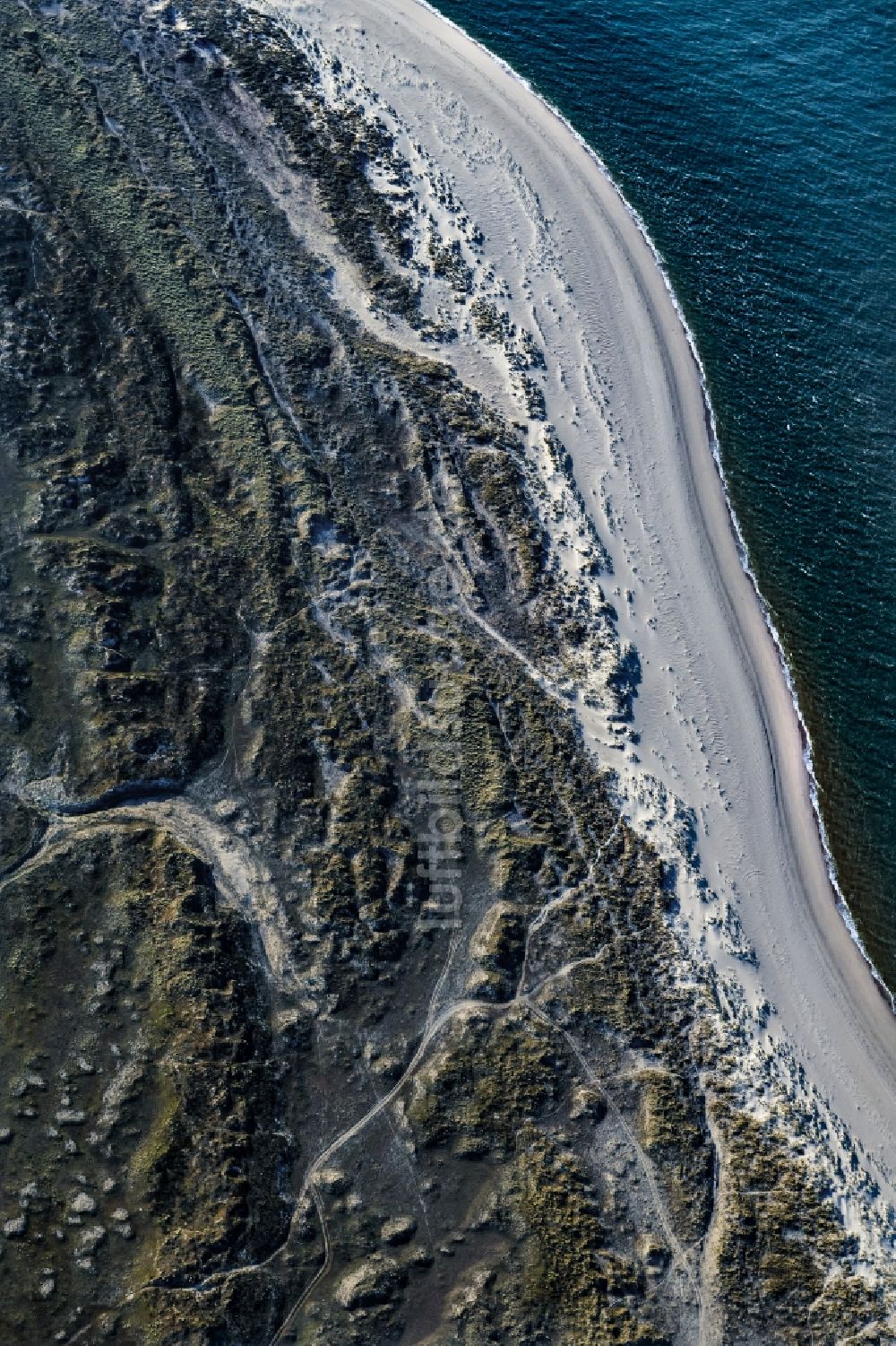 List aus der Vogelperspektive: Küstenbereich der Nordsee - Insel Sylt Ortsteil List im Bundesland Schleswig-Holstein