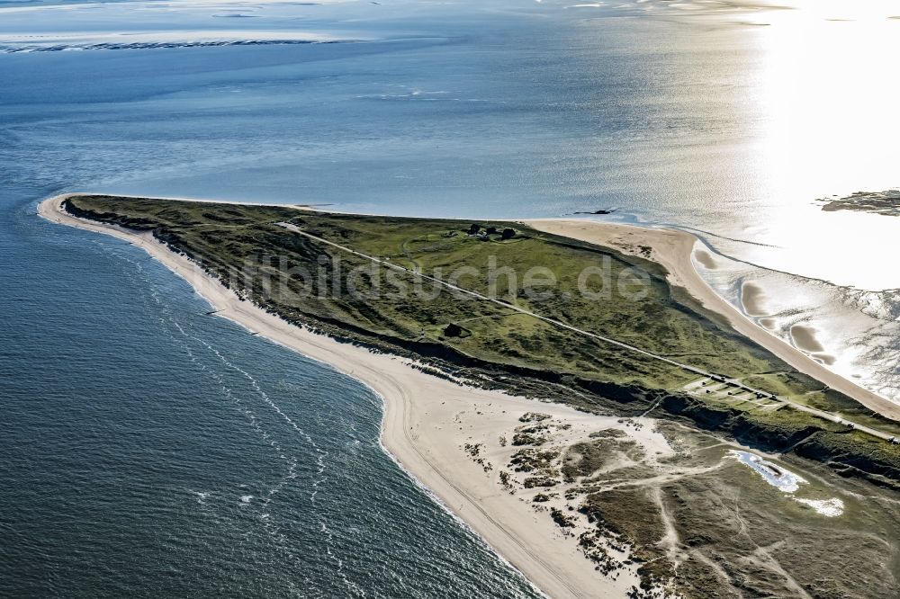 Luftaufnahme List - Küstenbereich der Nordsee - Insel Sylt Ortsteil List im Bundesland Schleswig-Holstein