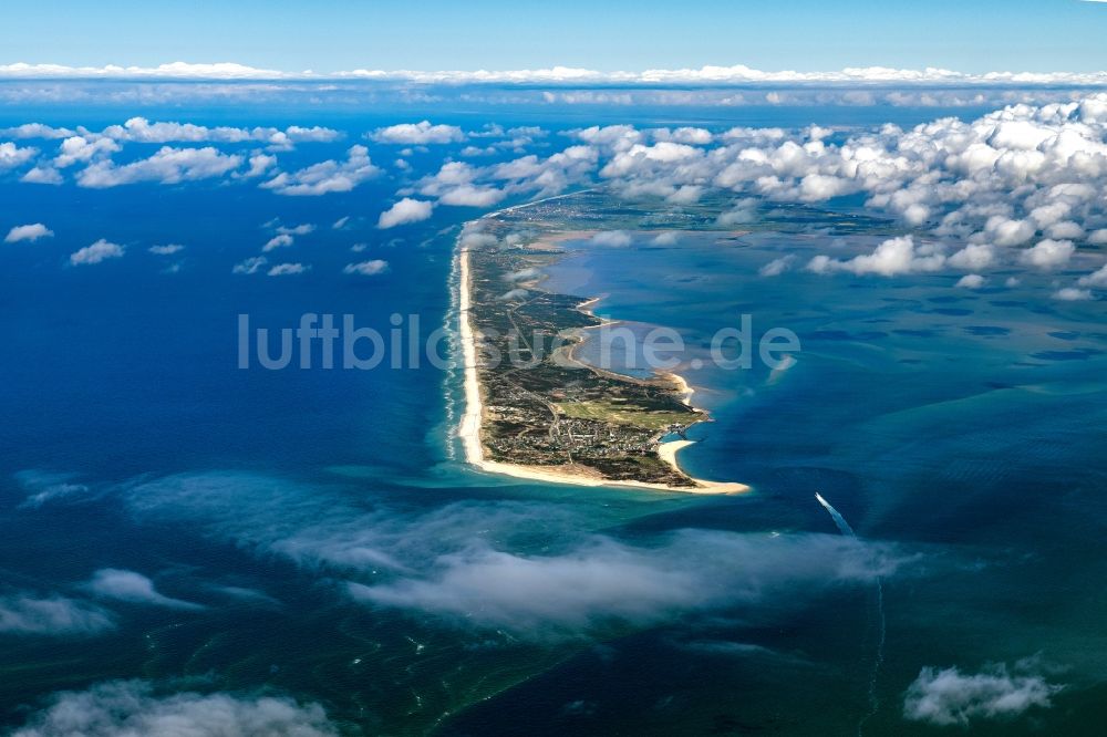 Luftaufnahme Sylt - Küstenbereich der Nordsee Insel Sylt im Bundesland Schleswig-Holstein, Deutschland