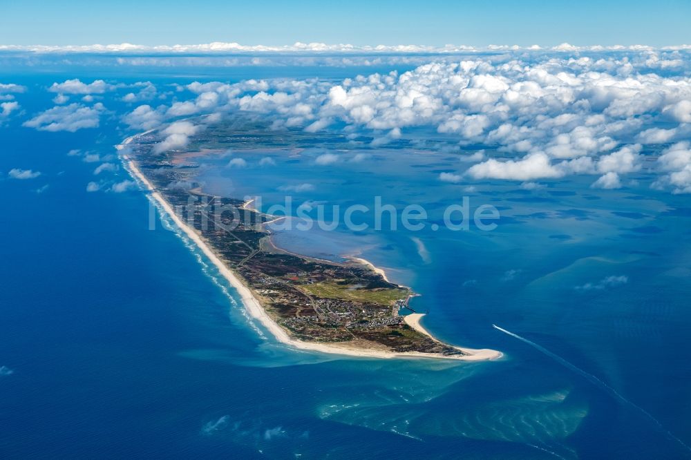 Luftbild Sylt - Küstenbereich der Nordsee Insel Sylt im Bundesland Schleswig-Holstein, Deutschland