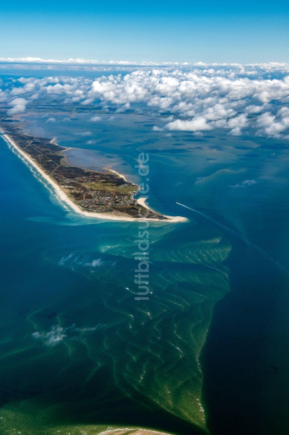 Luftaufnahme Sylt - Küstenbereich der Nordsee Insel Sylt im Bundesland Schleswig-Holstein, Deutschland