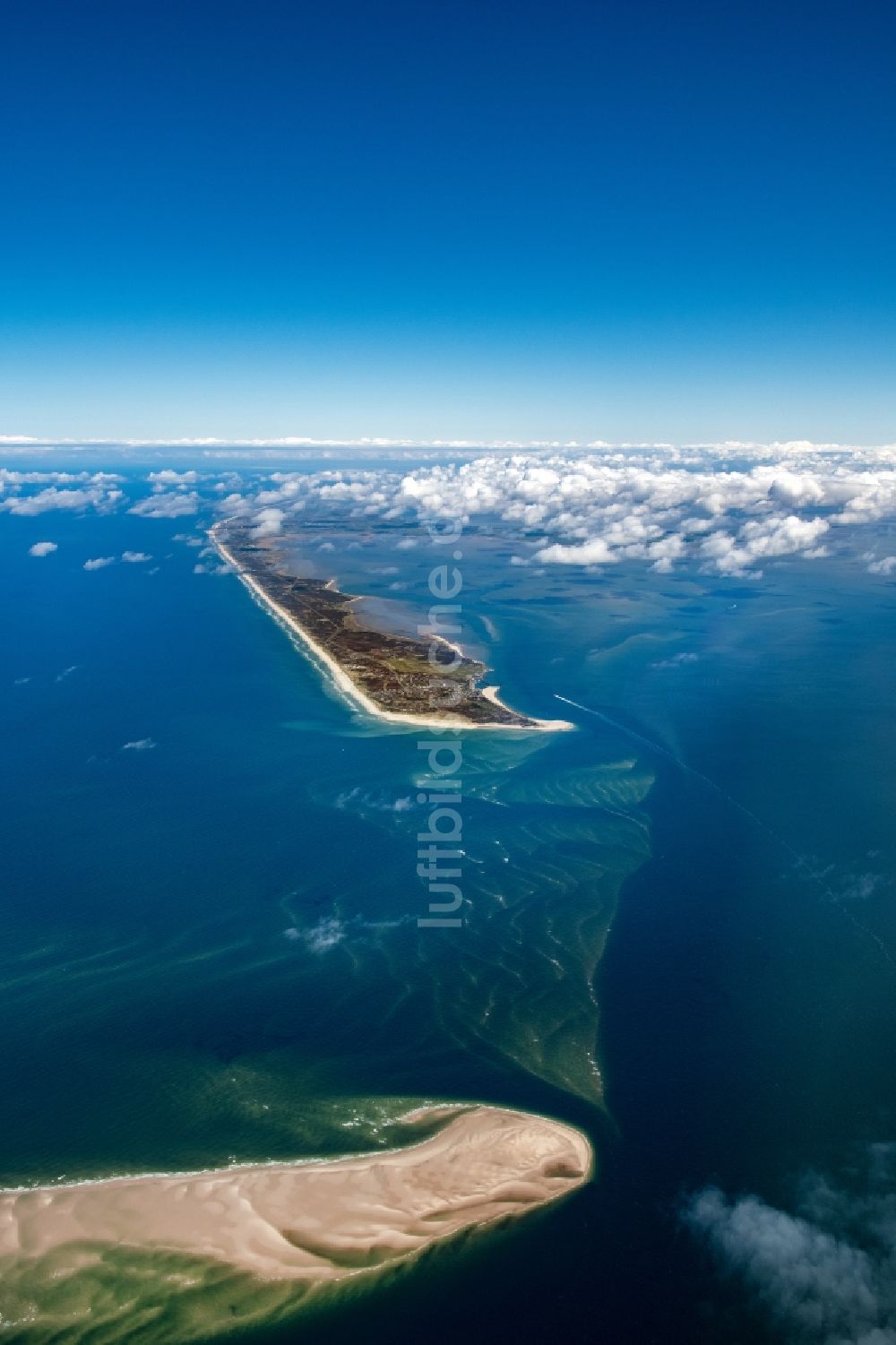 Luftaufnahme Sylt - Küstenbereich der Nordsee Insel Sylt im Bundesland Schleswig-Holstein, Deutschland