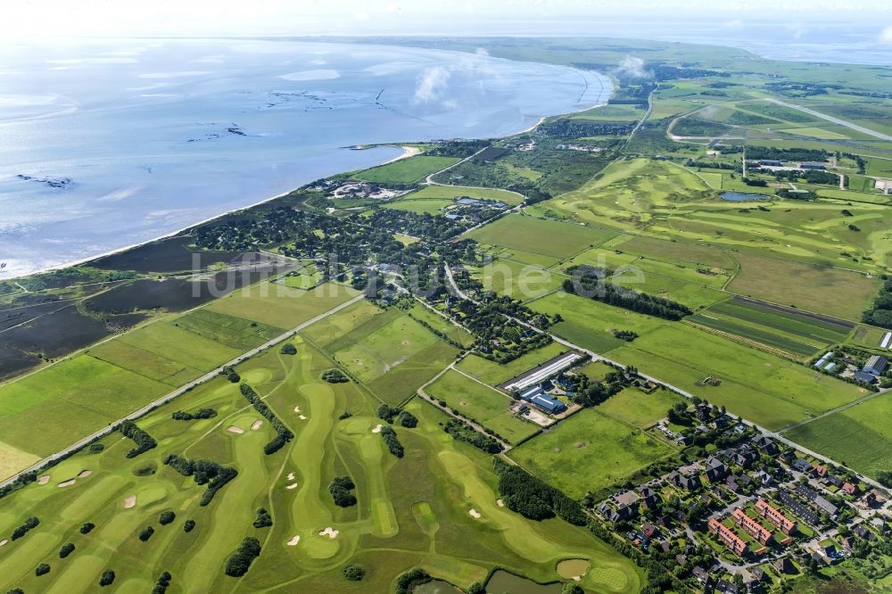 Luftaufnahme Wenningstedt-Braderup (Sylt) - Küstenbereich der Nordsee - Insel in Wenningstedt-Braderup (Sylt) im Bundesland Schleswig-Holstein