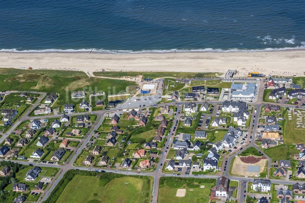 Luftaufnahme Wenningstedt-Braderup (Sylt) - Küstenbereich der Nordsee - Insel in Wenningstedt (Sylt) im Bundesland Schleswig-Holstein