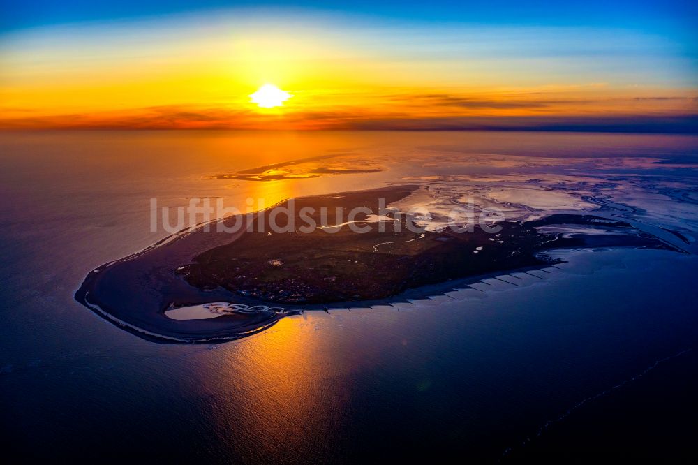 Luftbild Borkum - Küstenbereich der Nordseeinsel - Insel in Borkum im Bundesland Niedersachsen, Deutschland