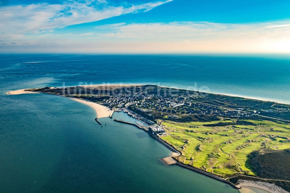 Hörnum (Sylt) von oben - Küstenbereich Nordseeinsel Sylt - Insel in Hörnum (Sylt) im Bundesland Schleswig-Holstein, Deutschland