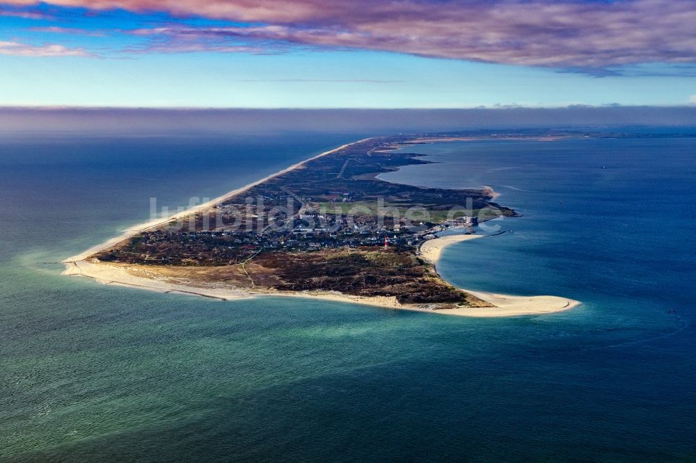 Luftbild Hörnum (Sylt) - Küstenbereich Nordseeinsel Sylt - Insel in Hörnum (Sylt) im Bundesland Schleswig-Holstein, Deutschland