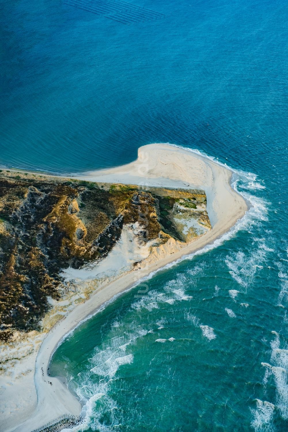 Hörnum (Sylt) aus der Vogelperspektive: Küstenbereich und Odde der Nordseeinsel Sylt in Hörnum im Bundesland Schleswig-Holstein