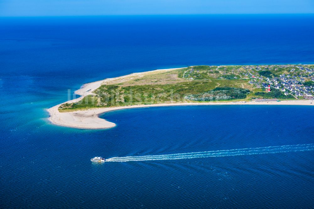 Luftaufnahme Hörnum (Sylt) - Küstenbereich und Odde der Nordseeinsel Sylt in Hörnum im Bundesland Schleswig-Holstein