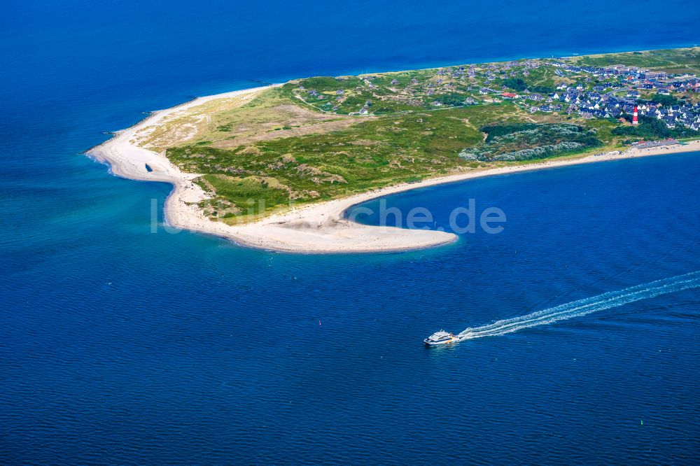 Luftaufnahme Hörnum (Sylt) - Küstenbereich und Odde der Nordseeinsel Sylt in Hörnum im Bundesland Schleswig-Holstein