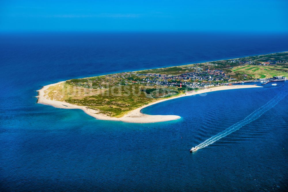 Hörnum (Sylt) von oben - Küstenbereich und Odde der Nordseeinsel Sylt in Hörnum im Bundesland Schleswig-Holstein