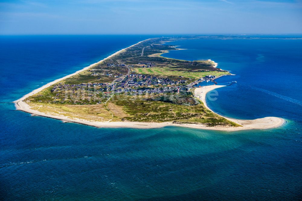 Luftaufnahme Hörnum (Sylt) - Küstenbereich und Odde der Nordseeinsel Sylt in Hörnum im Bundesland Schleswig-Holstein