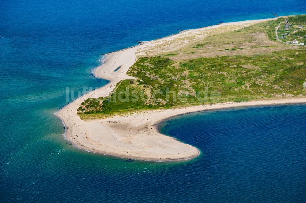 Luftaufnahme Hörnum (Sylt) - Küstenbereich und Odde der Nordseeinsel Sylt in Hörnum im Bundesland Schleswig-Holstein