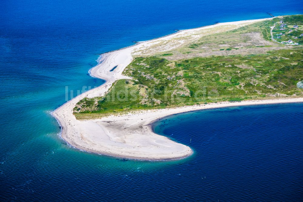 Hörnum (Sylt) von oben - Küstenbereich und Odde der Nordseeinsel Sylt in Hörnum im Bundesland Schleswig-Holstein