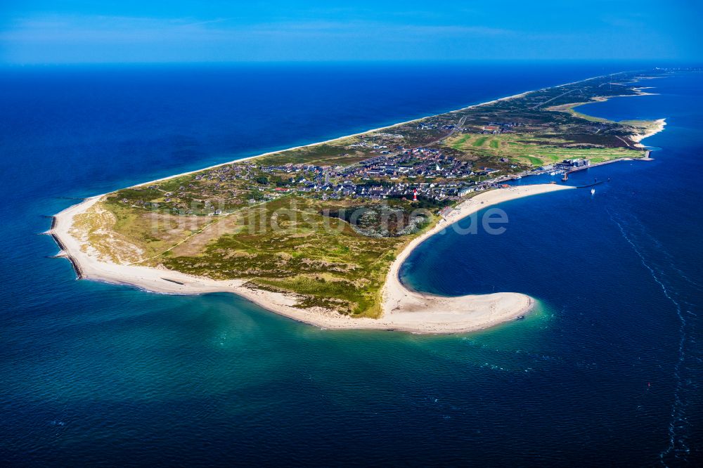 Luftbild Hörnum (Sylt) - Küstenbereich und Odde der Nordseeinsel Sylt in Hörnum im Bundesland Schleswig-Holstein