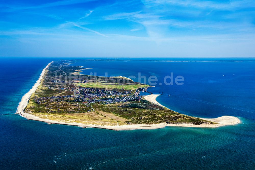 Luftaufnahme Hörnum (Sylt) - Küstenbereich und Odde der Nordseeinsel Sylt in Hörnum im Bundesland Schleswig-Holstein