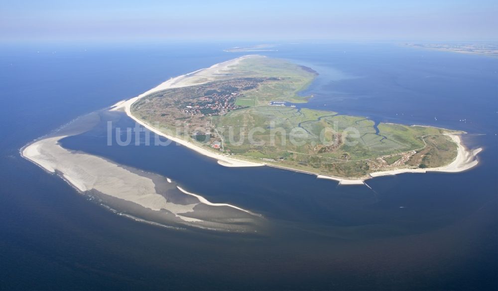 Luftbild Spiekeroog - Küstenbereich der Ostfriesischen Insel Spiekeroog im Bundesland Niedersachsen