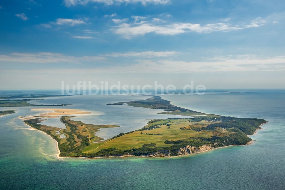 Luftbild Insel Hiddensee - Küstenbereich der Ostsee - Insel Hiddensee im Bundesland Mecklenburg-Vorpommern