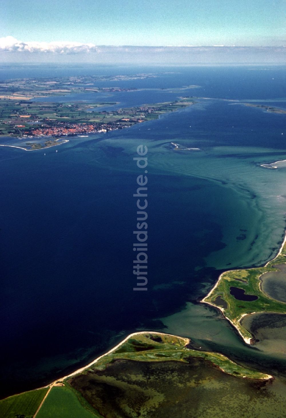 Langeland aus der Vogelperspektive: Küstenbereich der Ostsee - Insel Langeland in Syddanmark, Dänemark