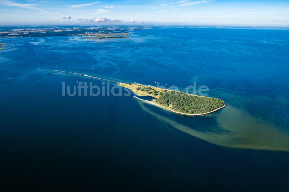 Luftbild Kröslin - Küstenbereich der Ostsee - Insel Ruden in Kröslin im Bundesland Mecklenburg-Vorpommern, Deutschland