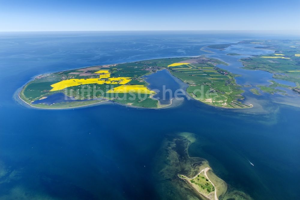 Insel Poel aus der Vogelperspektive: Küstenbereich der Poel - Insel in Insel Poel im Bundesland Mecklenburg-Vorpommern