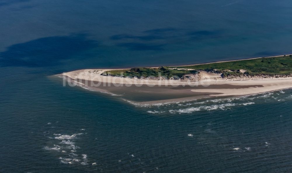 Luftbild Norddorf - Küstenbereich der Nordsee - Insel Amrum in Norddorf ...