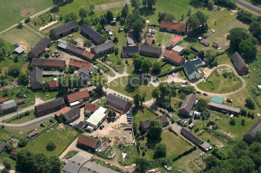 Kuhblank aus der Vogelperspektive: Kuhblank in Brandenburg