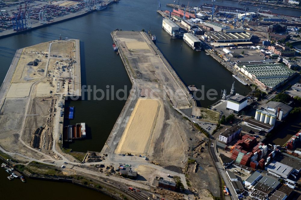 Hamburg von oben - Kuhwerder Terminal in Hamburg-Mitte / Steinwerder