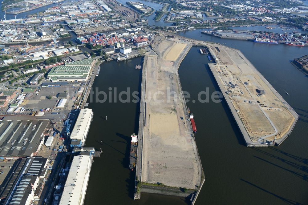 Luftbild Hamburg - Kuhwerder Terminal in Hamburg-Mitte / Steinwerder