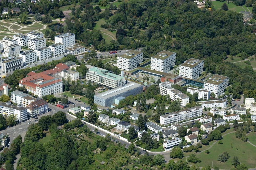 Stuttgart von oben - Kultur- und Kunst- Zentrum im Akademiegebäude Staatliche Akademie der Bildenden Künste Am Weißenhof in Stuttgart im Bundesland Baden-Württemberg