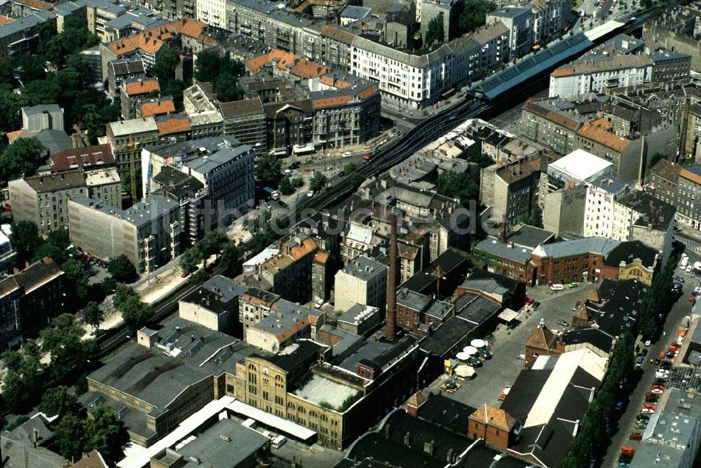 Berlin Prenzlauer-Berg von oben - Kulturbrauerei im Prenzlauer Berg an der Schönhauser Allee