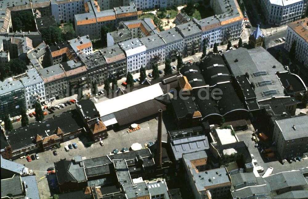 Luftbild Berlin Prenzlauer-Berg - Kulturbrauerei im Prenzlauer Berg an der Schönhauser Allee