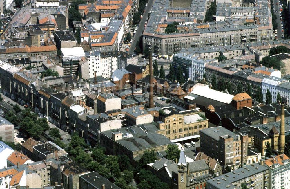 Berlin Prenzlauer-Berg von oben - Kulturbrauerei im Prenzlauer Berg an der Schönhauser Allee