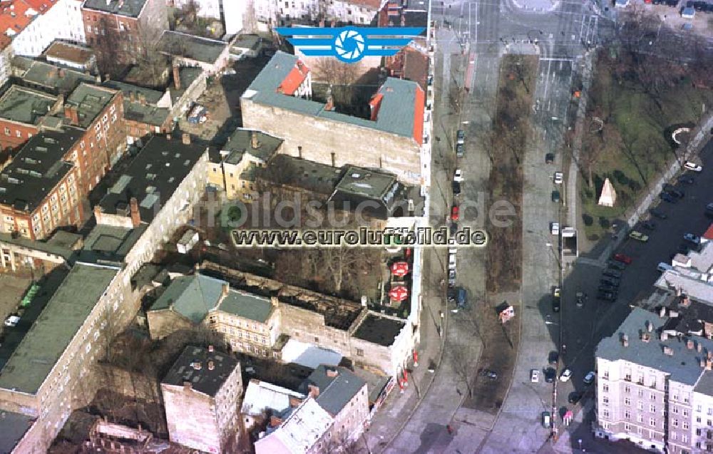 Luftbild Berlin - Prenzlauer Berg - Kultureinrichtung Pfefferberg an der Schönhauser Allee.