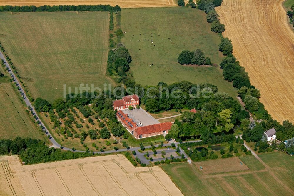 Oelde OT Stromberg von oben - Kulturgut Haus Nottbeck im Ortsteil Stromberg in Oelde im Bundesland Nordrhein-Westfalen