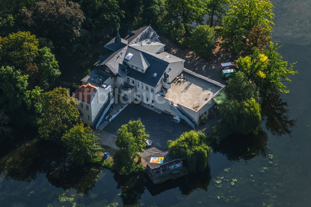 Leipzig aus der Vogelperspektive: Kulturhaus Kulturwerkstatt KAOS in Leipzig im Bundesland Sachsen, Deutschland