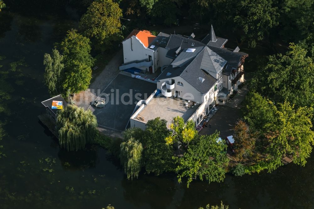 Luftbild Leipzig - Kulturhaus Kulturwerkstatt KAOS in Leipzig im Bundesland Sachsen, Deutschland