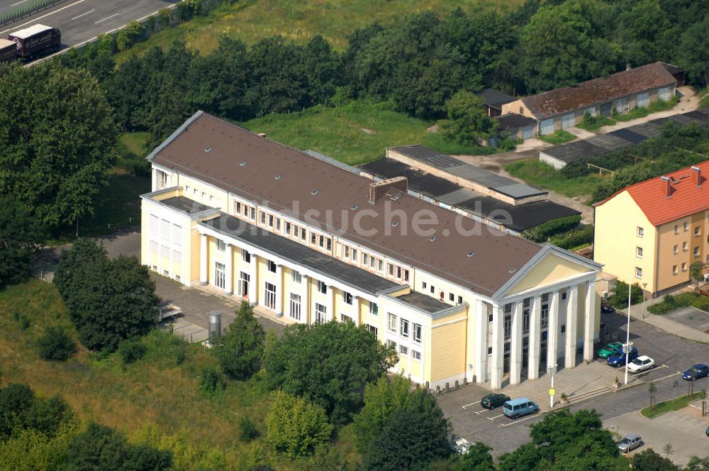 Rüdersdorf von oben - Kulturhaus Rüdersdorf