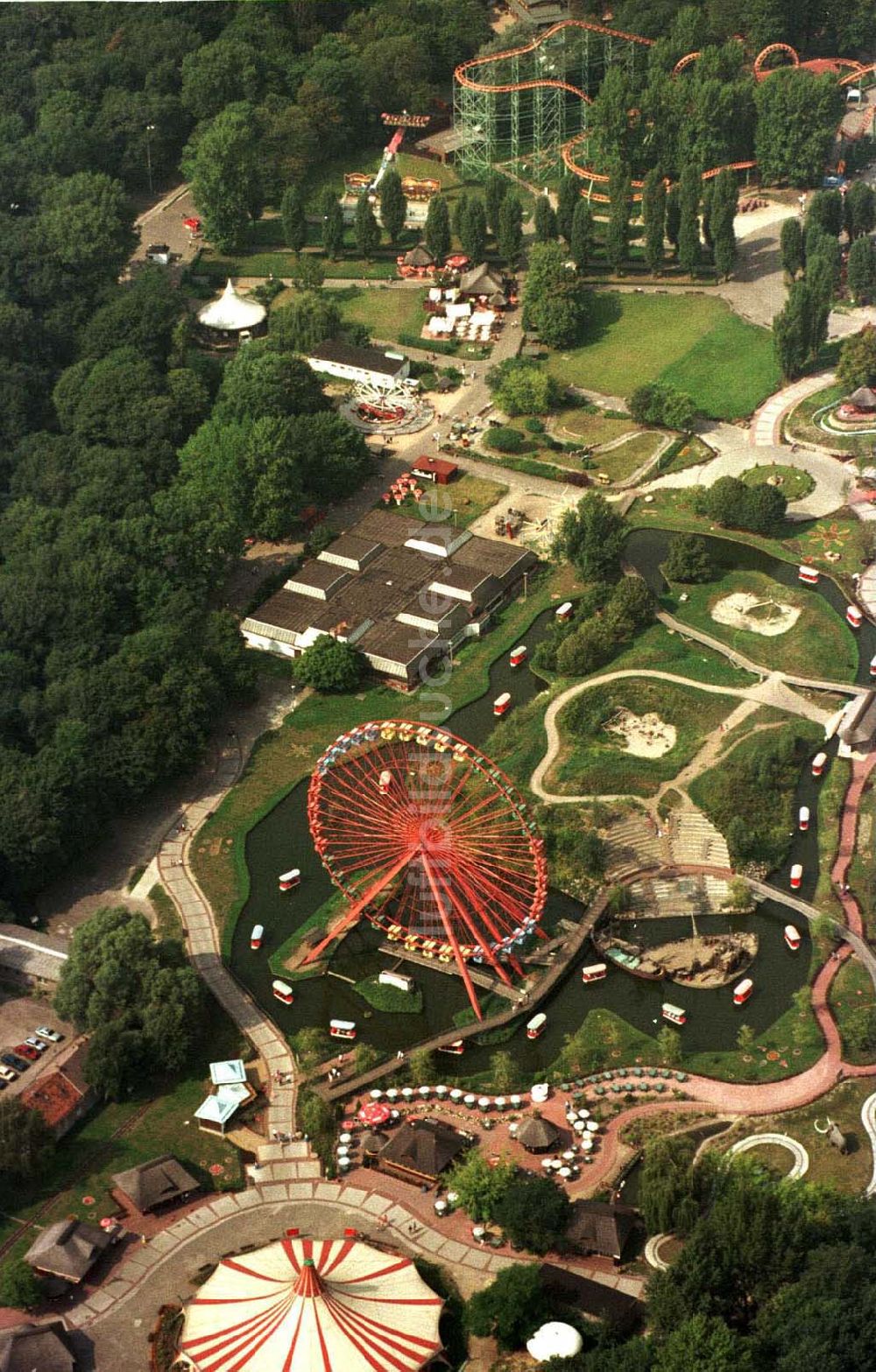 Luftaufnahme Berlin - Kulturpark Plänterwald