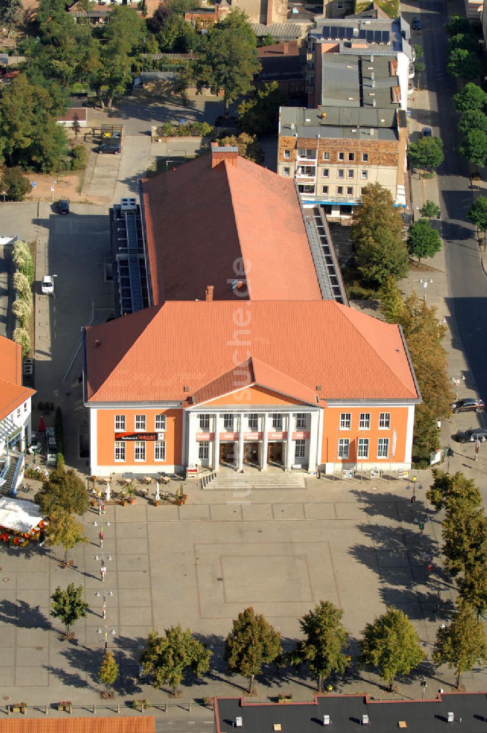 Rathenow von oben - Kulturzentrum Rathenow