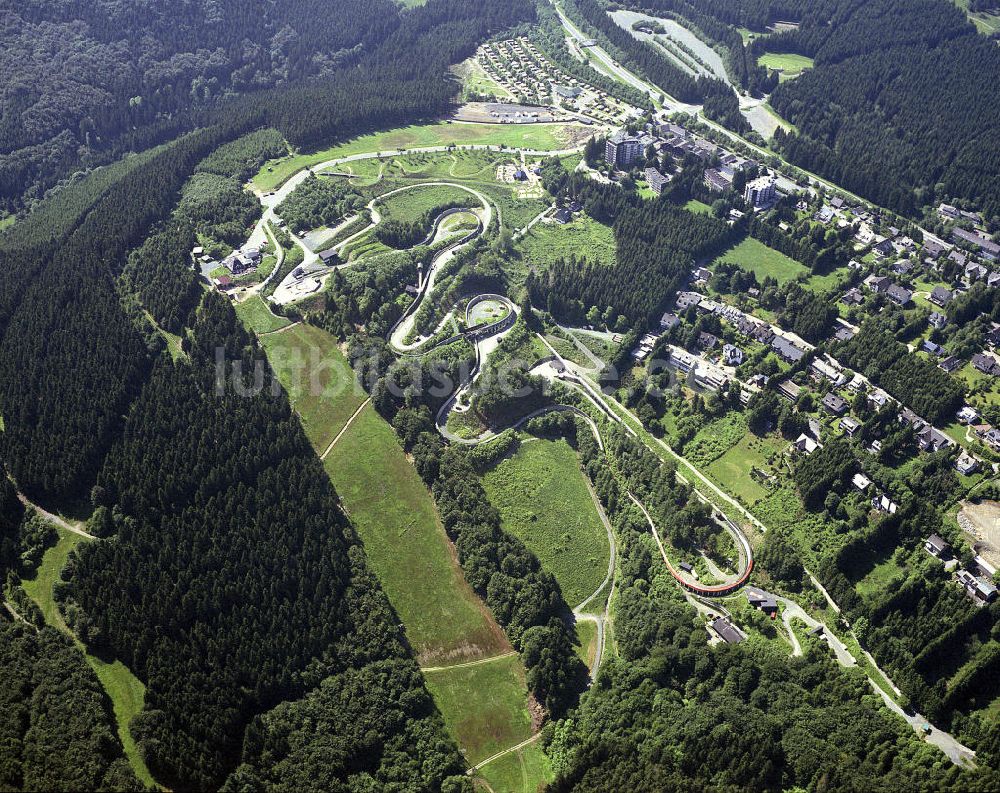 Luftbild Winterberg - Kunsteisbahn Winterberg