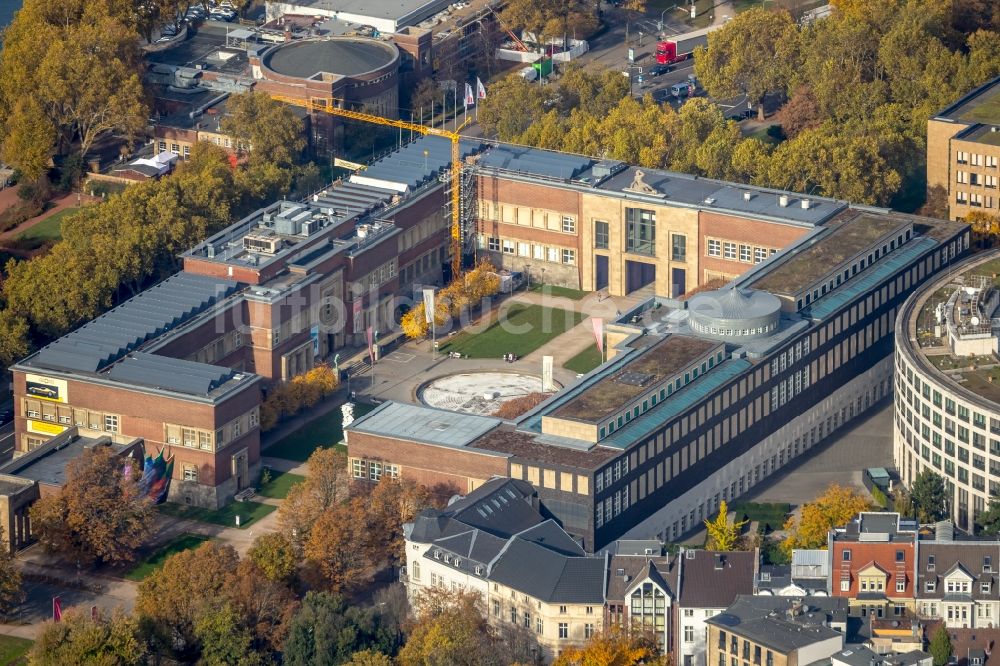 Luftaufnahme Düsseldorf - Kunstpalast in Düsseldorf im Bundesland Nordrhein-Westfalen, Deutschland