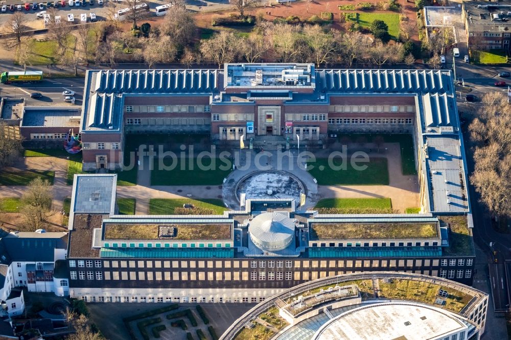 Luftaufnahme Düsseldorf - Kunstpalast in Düsseldorf im Bundesland Nordrhein-Westfalen, Deutschland