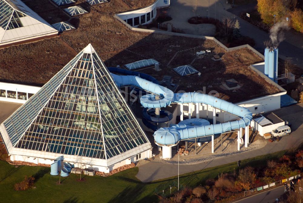 Bad Lausick von oben - Kur- und Freizeitbad RIFF in Bad Lausick