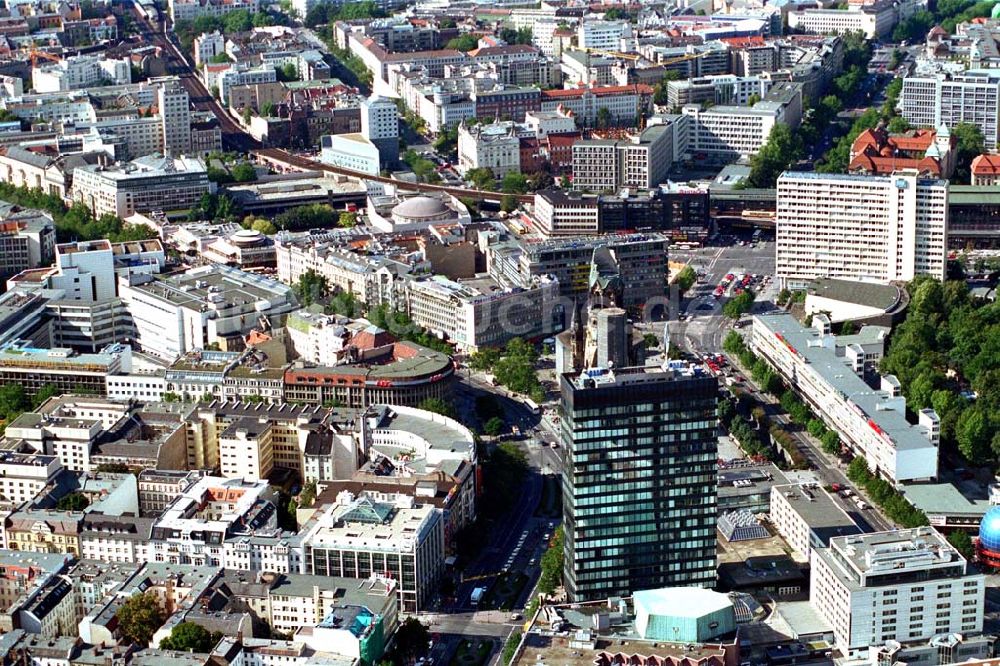 Luftaufnahme Berlin - Charlottenburg - Kurfürstendamm in Berlin - Charlottenburg.