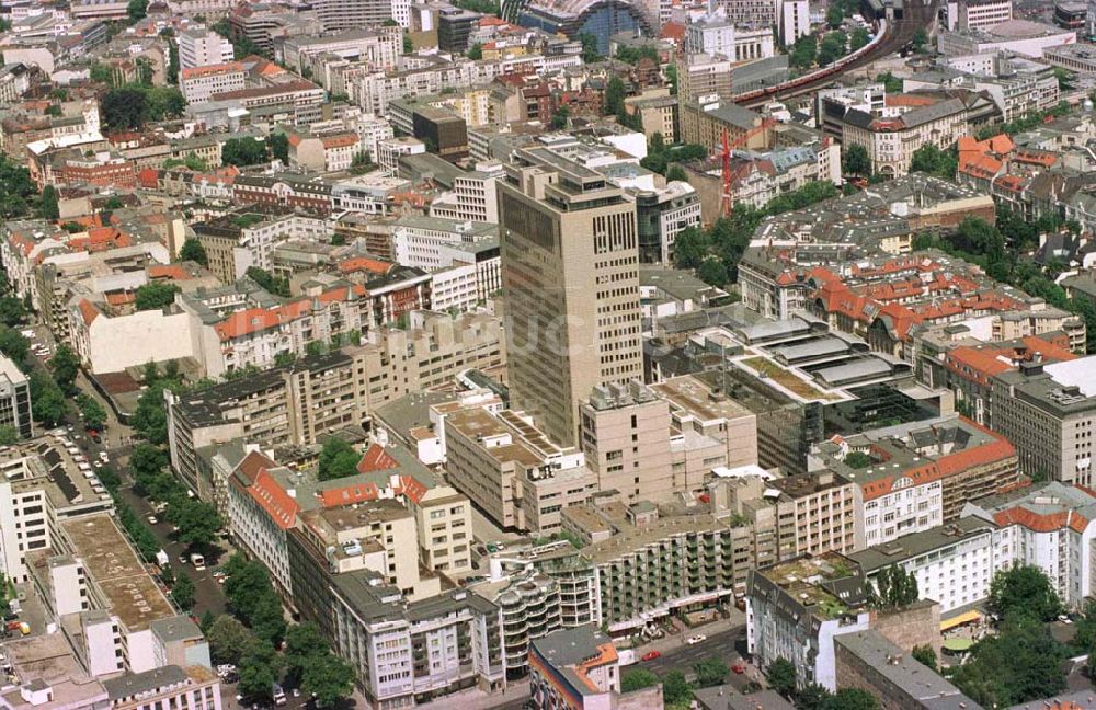 Berlin - Charlottenburg von oben - Kurfürstendamm - Karree in Charlottenburg.