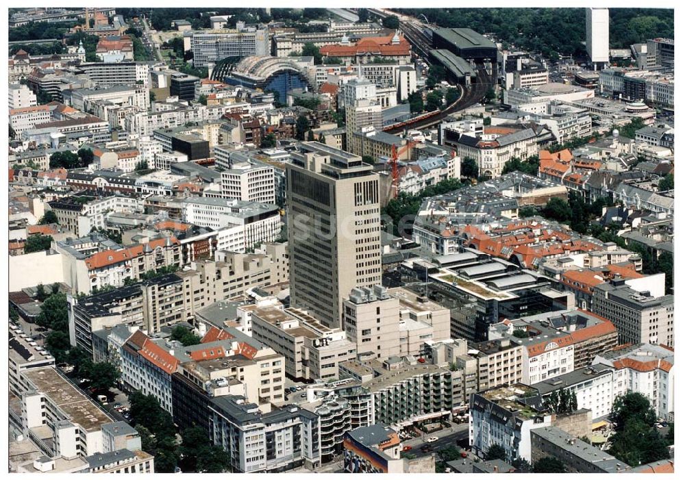 Berlin - Charlottenburg aus der Vogelperspektive: Kurfürstendamm - Karree in Charlottenburg.