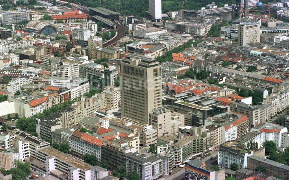 Berlin - Charlottenburg von oben - Kurfürstendamm - Karree in Charlottenburg.