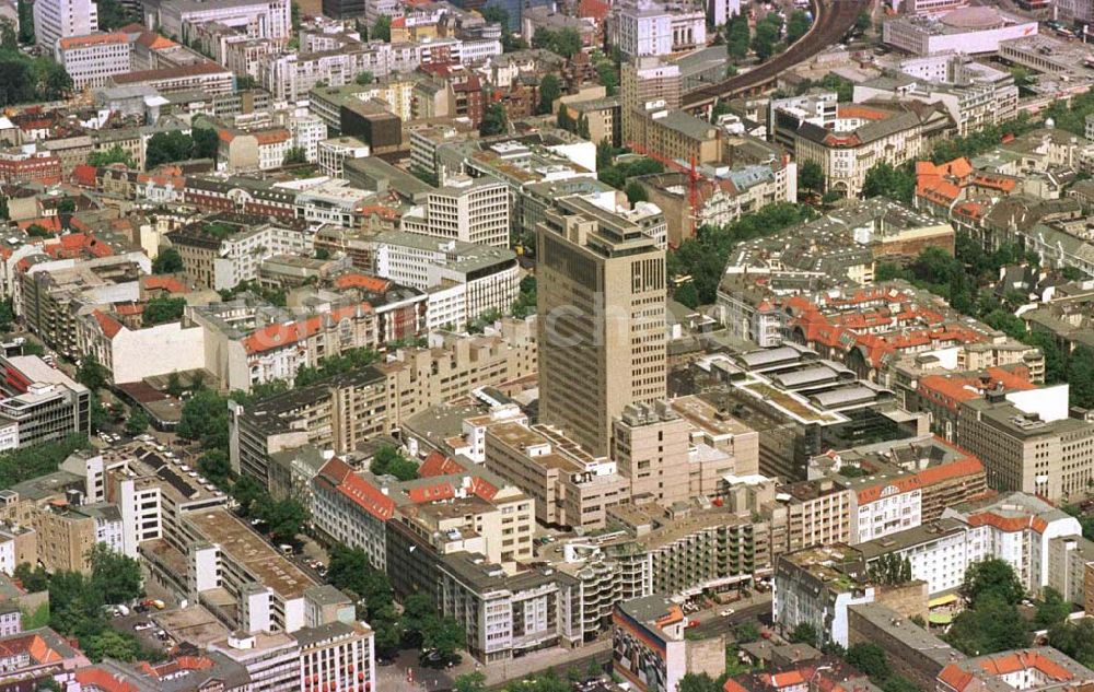 Berlin - Charlottenburg aus der Vogelperspektive: Kurfürstendamm - Karree in Charlottenburg.