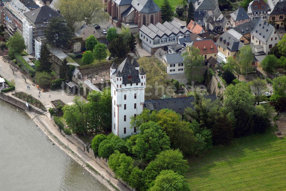 Eltville aus der Vogelperspektive: Kurfürstliche Burg Eltville